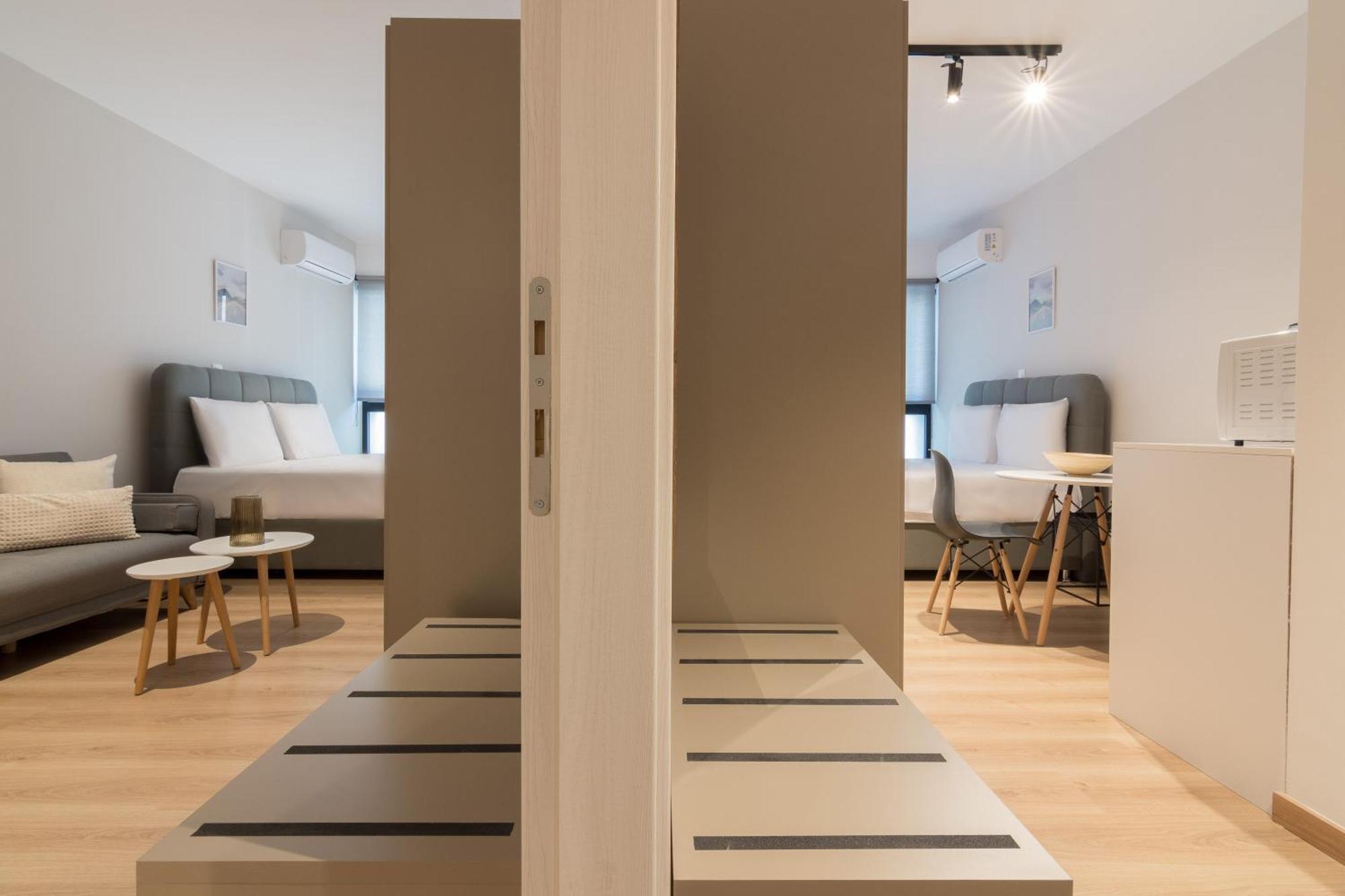Leochares Lifestyle Apartments - Self Check-In Athen Zimmer foto